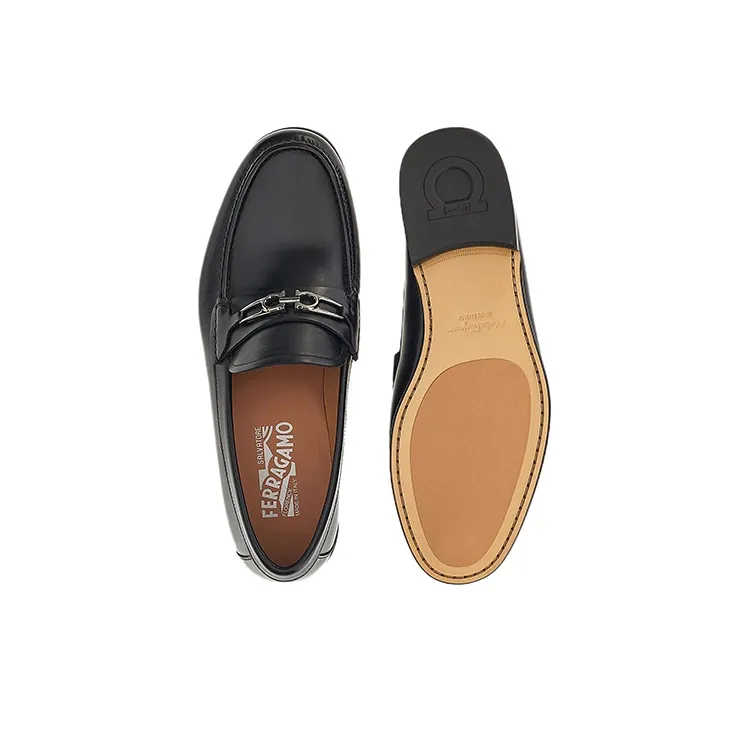 FERRAGAMO GANCINI Men's Casual Shoes Men's Black-4