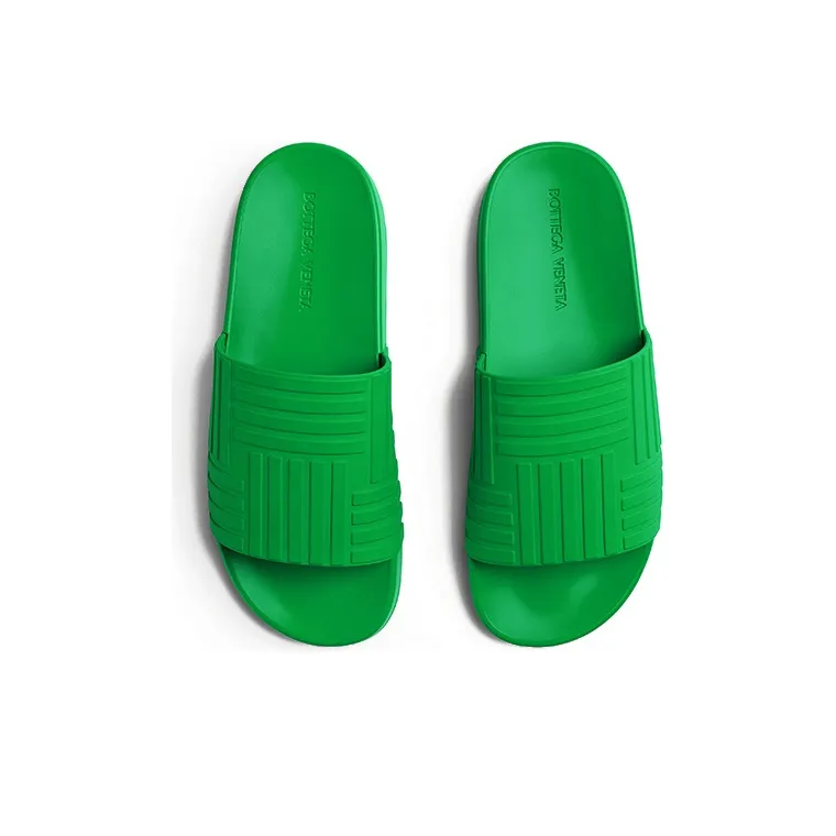 Bottega Veneta Slider Slide Slippers Women's Green-3