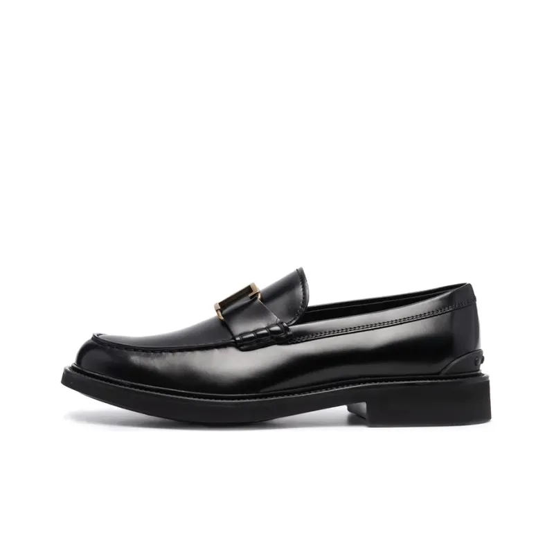TOD'S T Timeless Logo Plaque Loafers-0