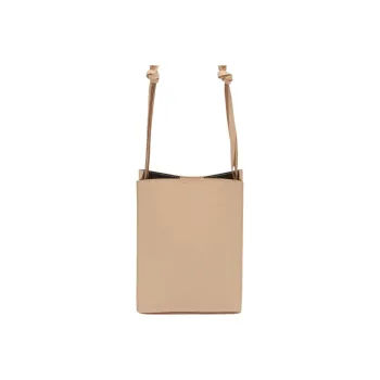 JIL SANDER Tangle Logo Debossed Small Shoulder Bag