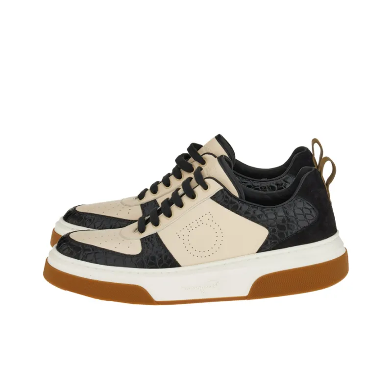 FERRAGAMO Stylish Skateboarding Shoes Men's Black-3