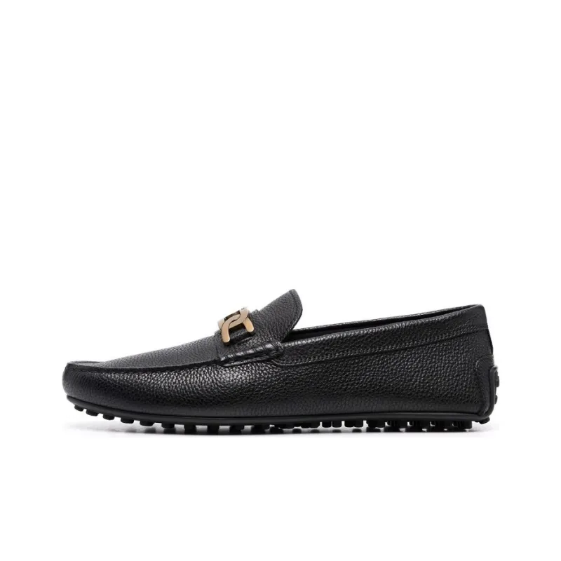 TOD'S Gommino Loafers Men Low Top Black-0