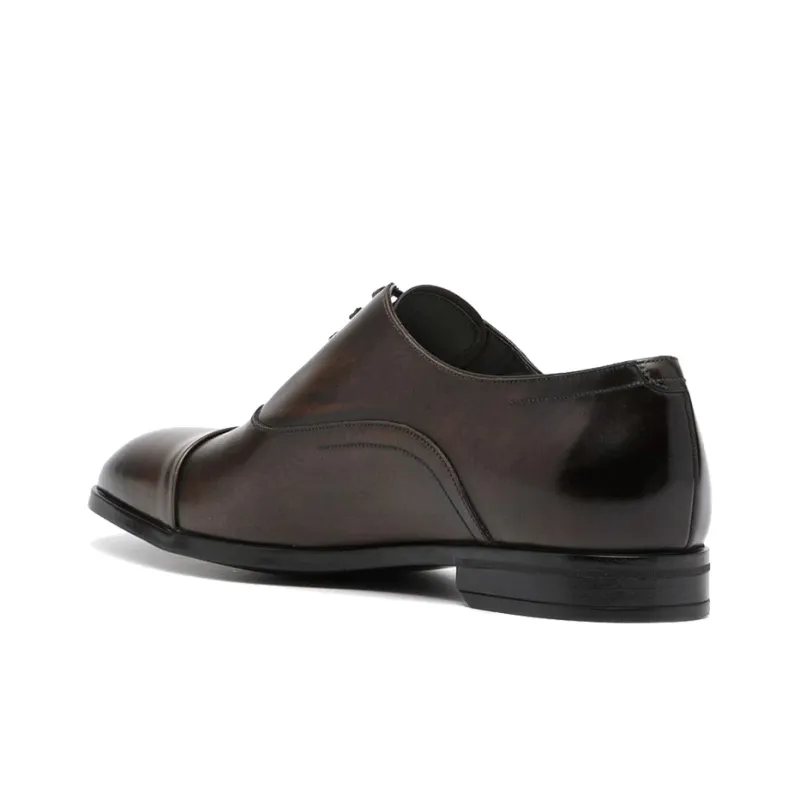 BALLY Dress Shoes Men Low Top Umber-3