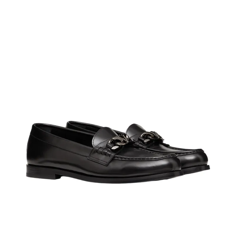 Valentino VLogo Plaque Slip On Loafers-2