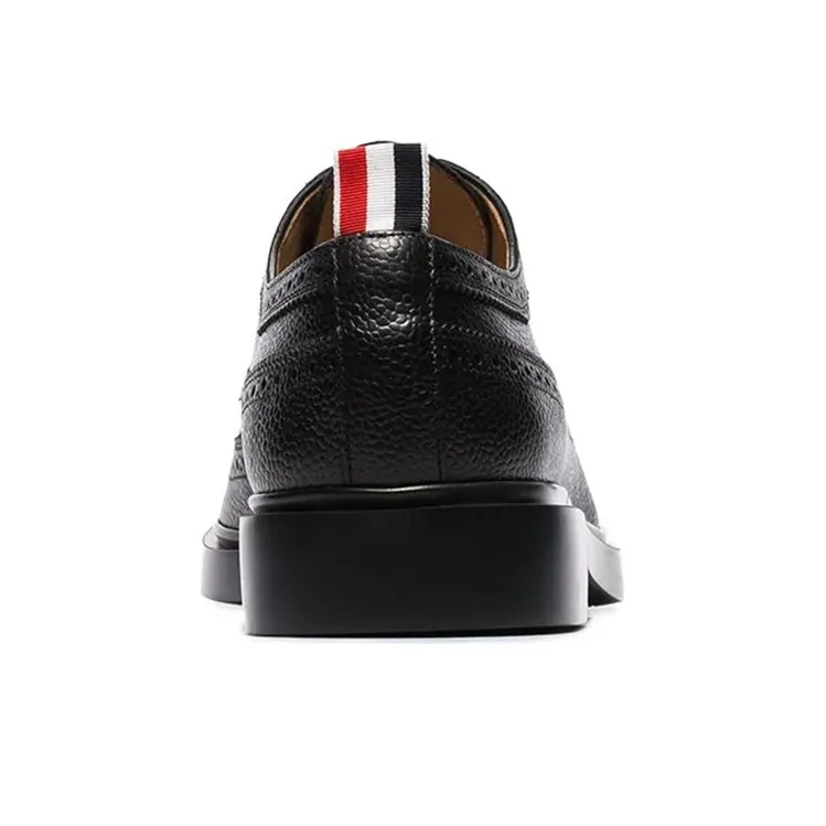 THOM BROWNE Longwing Almond Toe Derby Shoes-3