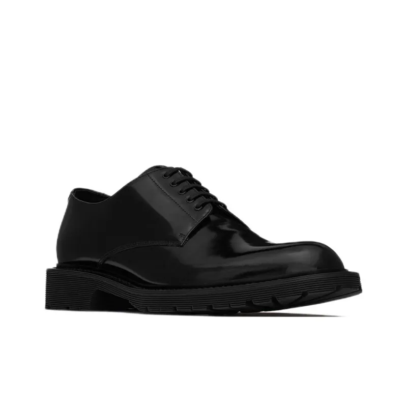 SAINT LAURENT Army Derby Shoes Men's Black-2