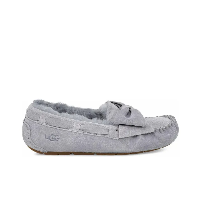 UGG Dakota Suede Bow Slipper 'Grey Geyser' Women's-1