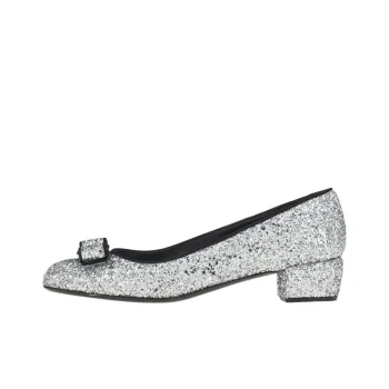 Ferragamo Vara High Heels Women's Silver