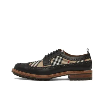 Burberry Vintage Derby Shoes Men's Black Brown
