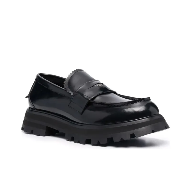 Alexander McQueen Ridged Slip-On Loafers-2