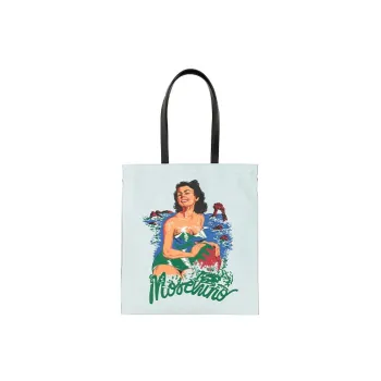 MOSCHINO Hawaiian Printed Top Handle Bag