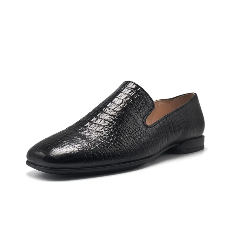 Ecco Annie Series Flat Loafers Women's Black-1