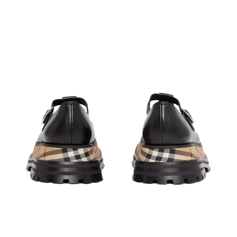 Burberry Vintage Platform Shoes Women's Black-4