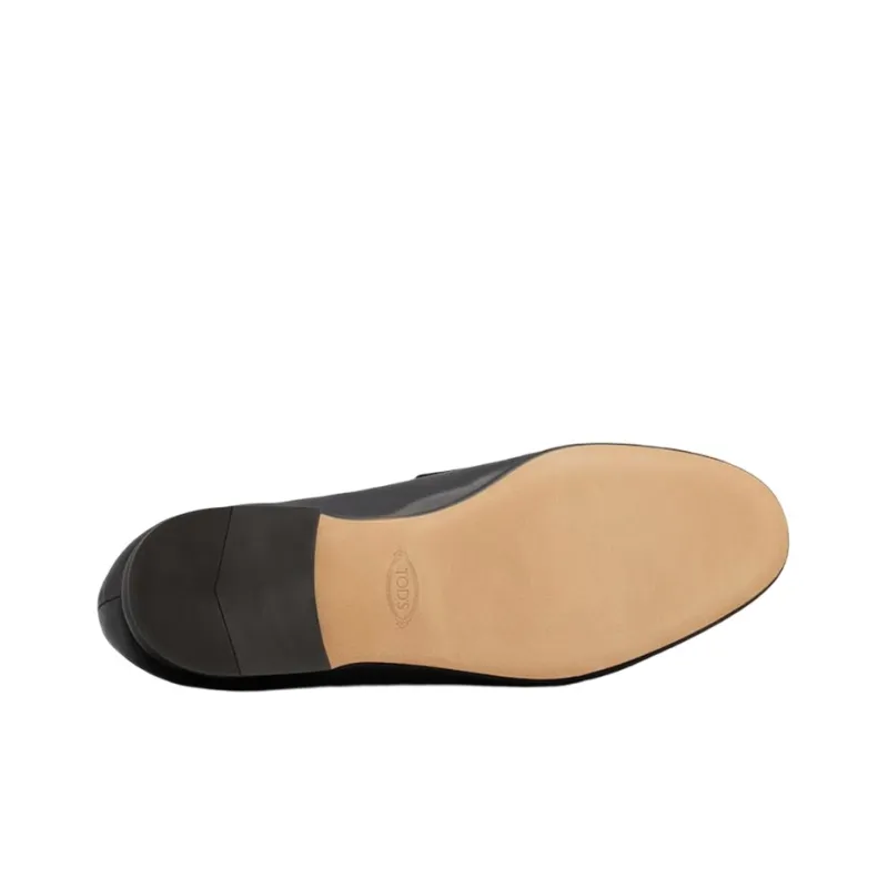 TOD'S Logo Plaque Slip-On Loafers-4