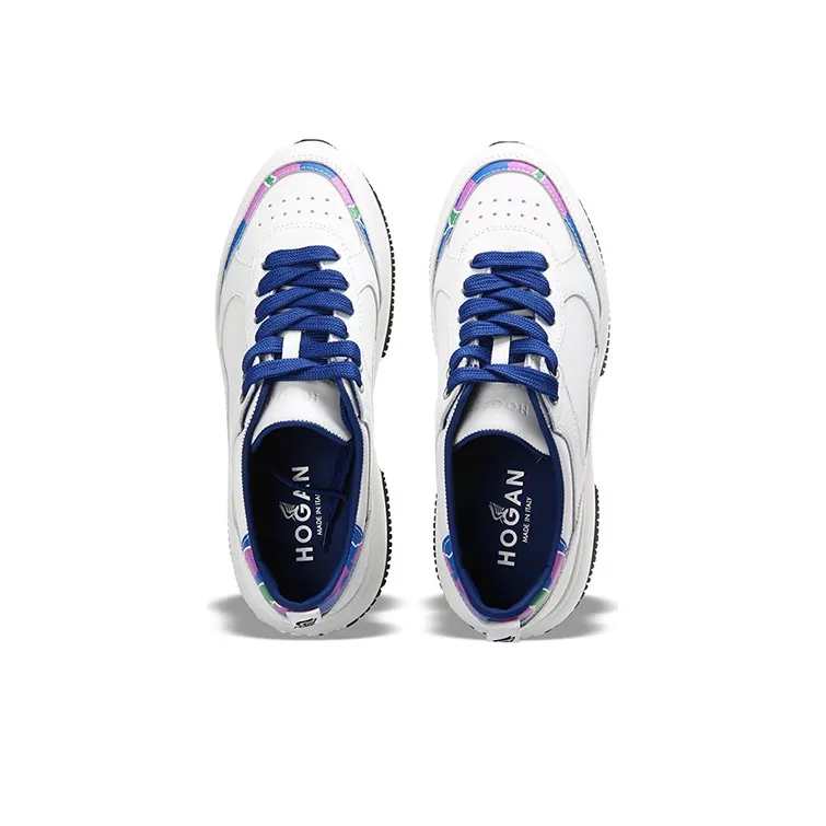 HOGAN Maxi I Active Low Top Platform Shoes Women's White-4