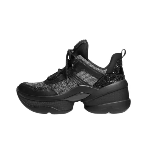 MICHAEL KORS Olympia Low-Top Platform Shoes Women's Black