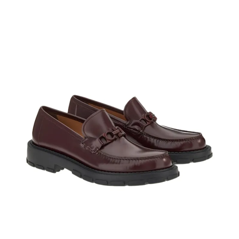 FERRAGAMO GANCINI Men's Casual Shoes Men's Purple-2