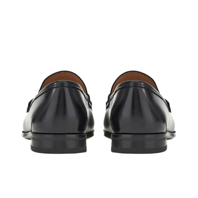 FERRAGAMO Gancini Plaque 35mm Leather Loafers-4