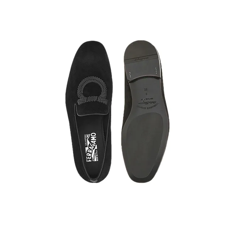 FERRAGAMO GANCINI Loafers Men's Black-5