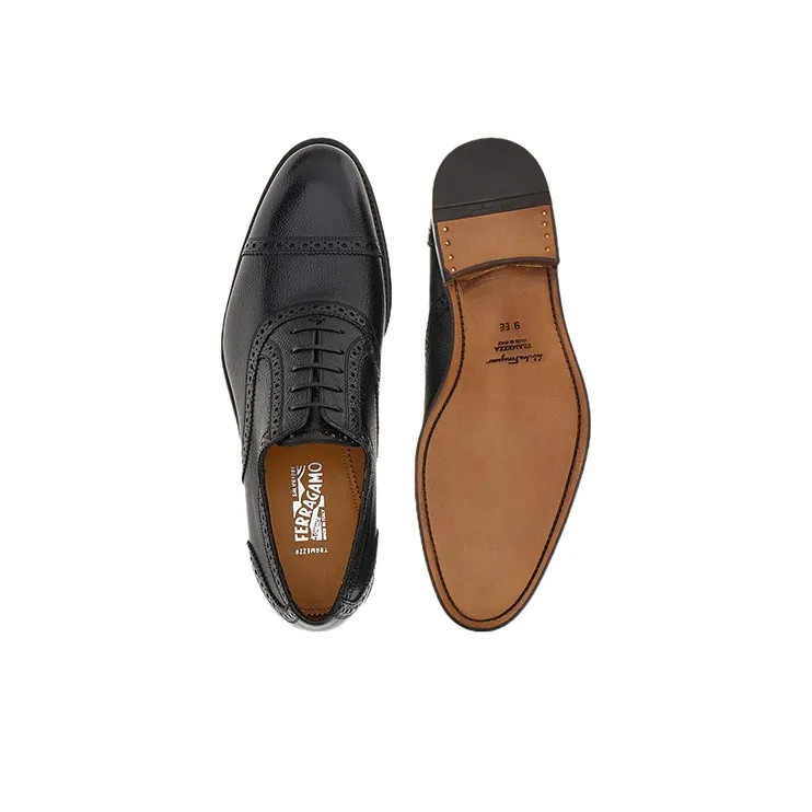 FERRAGAMO Lace-up Leather Brogues-5