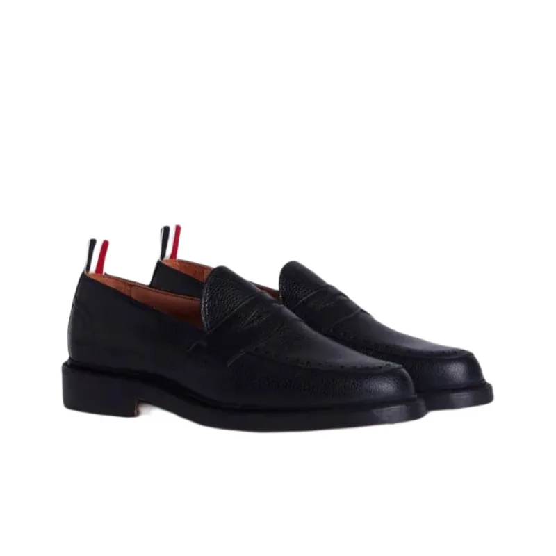 THOM BROWNE Flat Shoes Men's Black-2