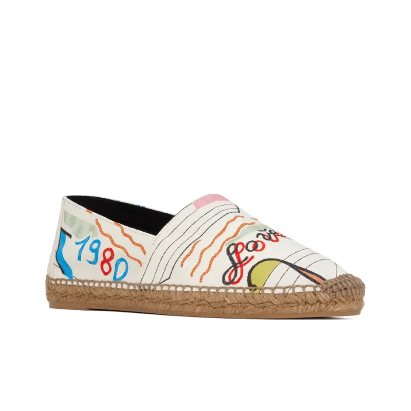 SAINT LAURENT Perseo Flat Espadrilles-2