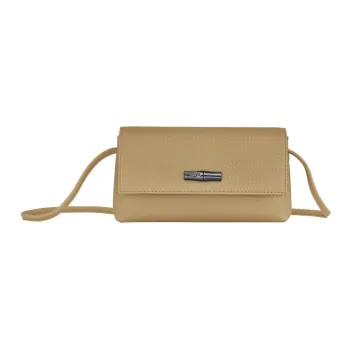 LONGCHAMP Roseau Essential Cow Leather Handheld Crossbody Bag Shoulder Bag Women's Camel