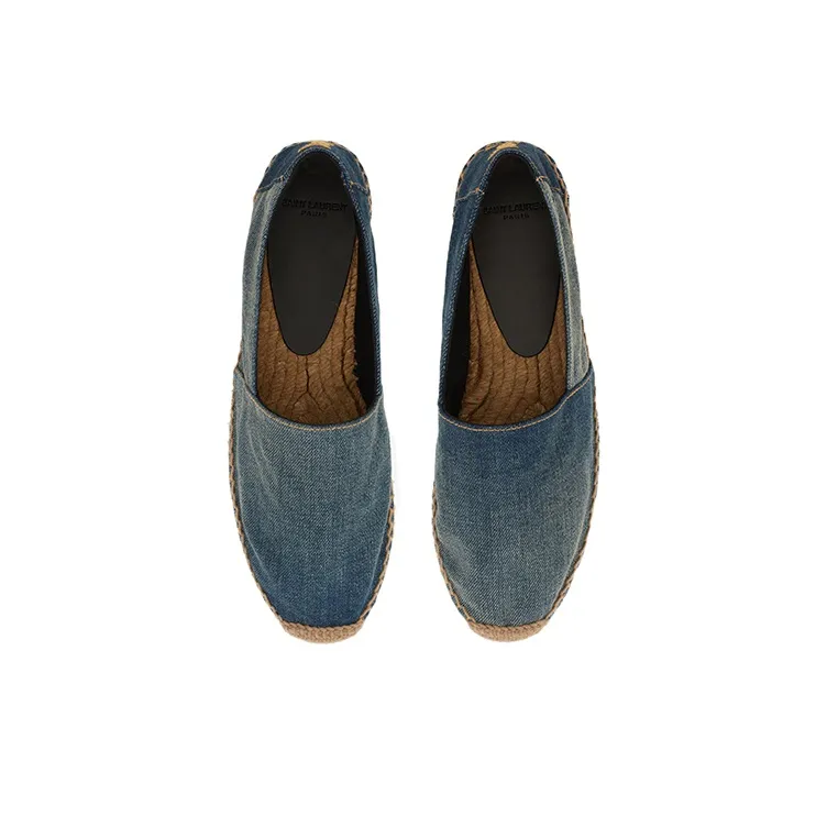 SAINT LAURENT Ysl Embroidered Slip On Espadrilles-2