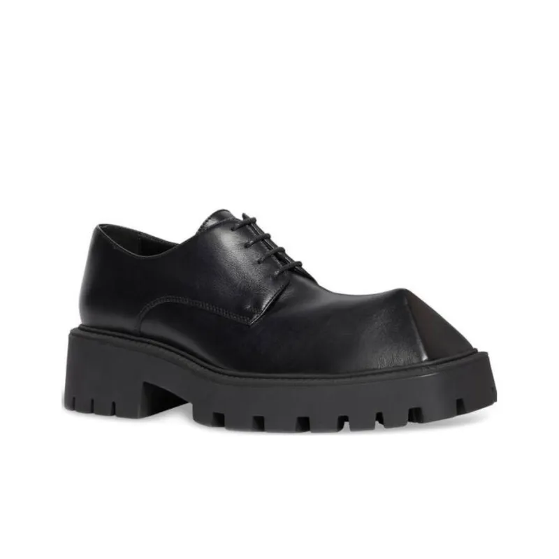 Balenciaga Rhino Derby Shoes 'Black Smooth Calfskin' Women's-1
