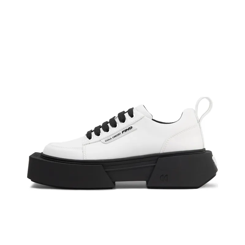 CHOCO CONCERT Design Footwear FIND Platform Shoes Unisex Black White-0