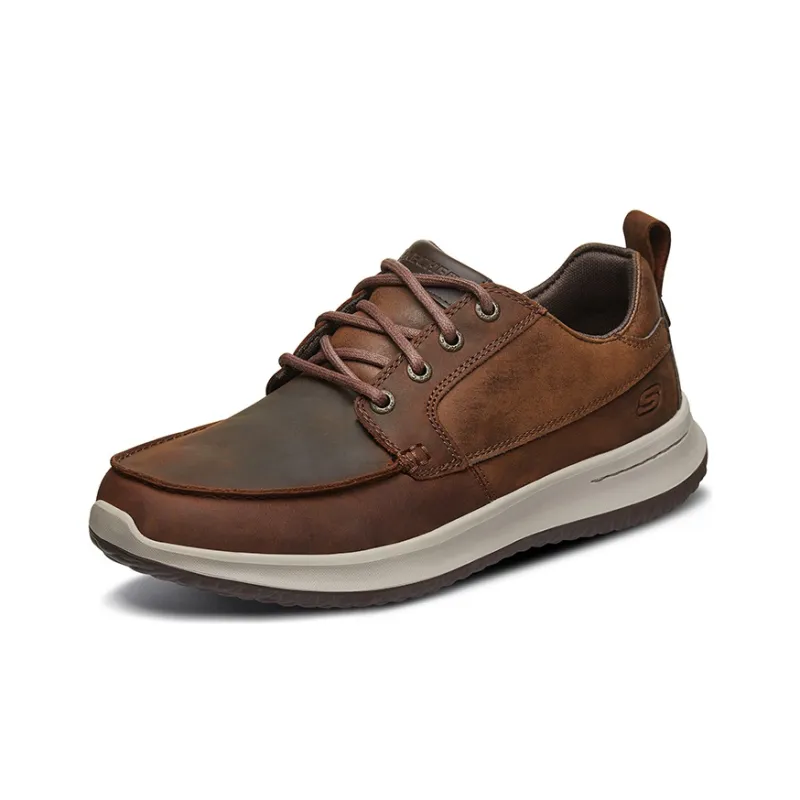 Skechers Delson 1.0 Men's Casual Shoes Men's Dark Brown-2