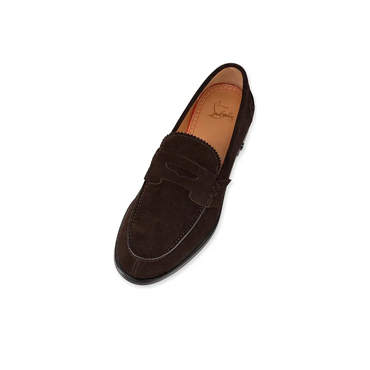 Christian Louboutin Men's Casual Shoes Men Low Top Black Brown-2