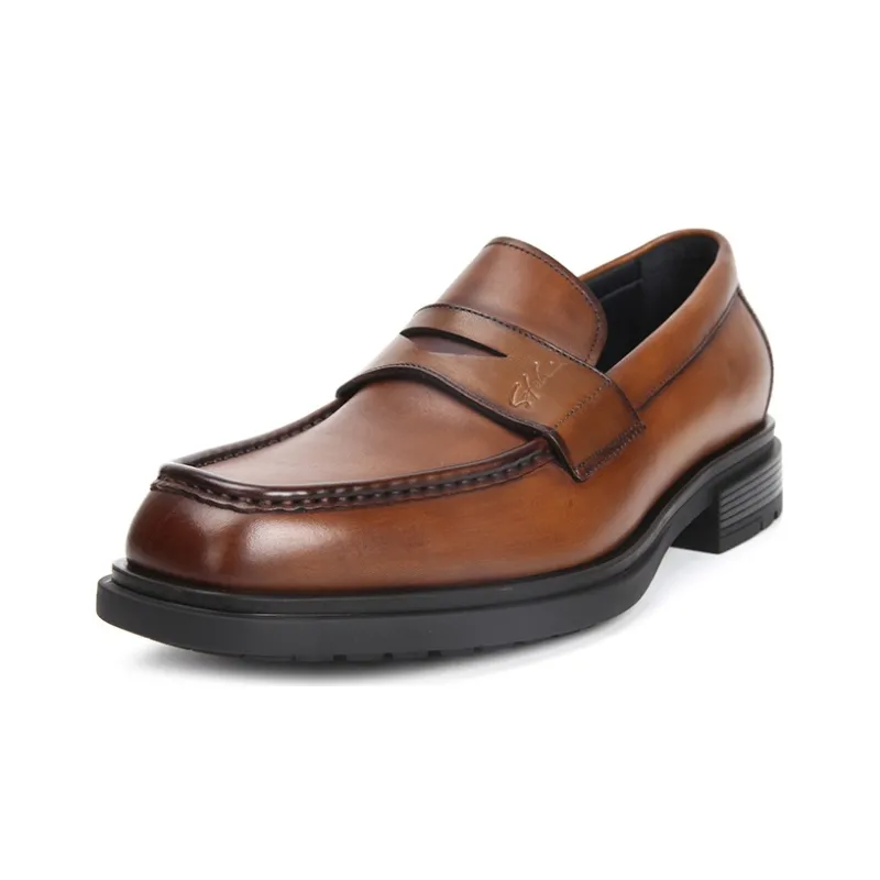 Satchi Men's Casual Shoes Men Low Top Yellow Brown-1