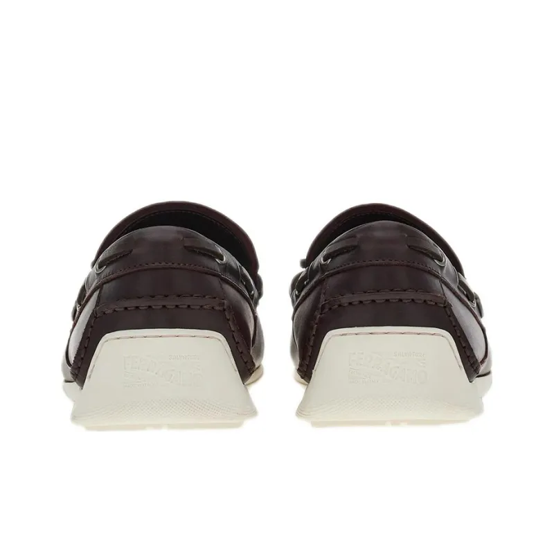 FERRAGAMO Gancini Leather Loafers-3