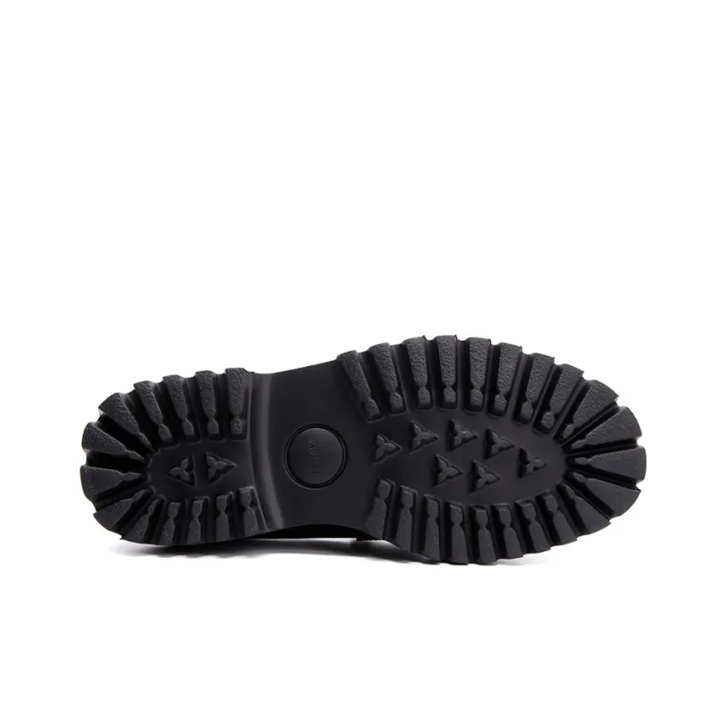 Satchi Casual Leather Shoes Women's Black-5