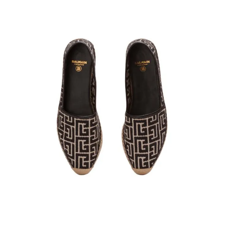 BALMAIN Monogram Platform Espadrilles-2