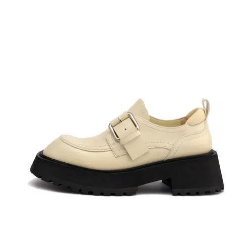 HALF AWAKE Loafers Women's Low-Top Beige