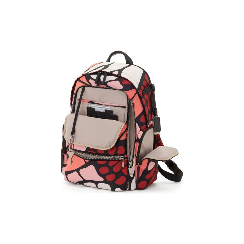 TUMI Voyageur Fabric Backpack Women's Orange & White-1