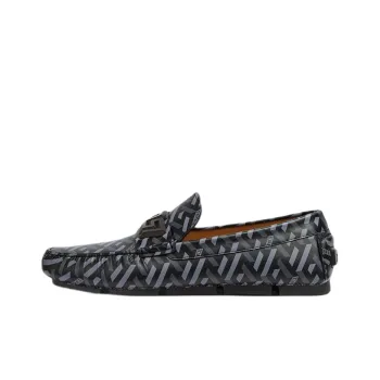 VERSACE La Greca Moccasin Grey