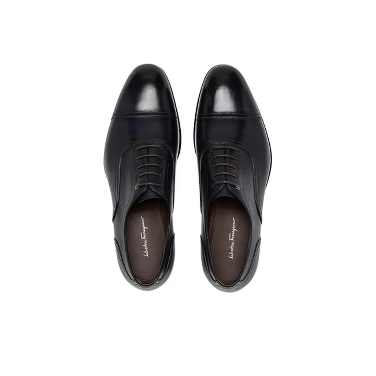 FERRAGAMO Men's Casual Shoes Men's Blue Black-3
