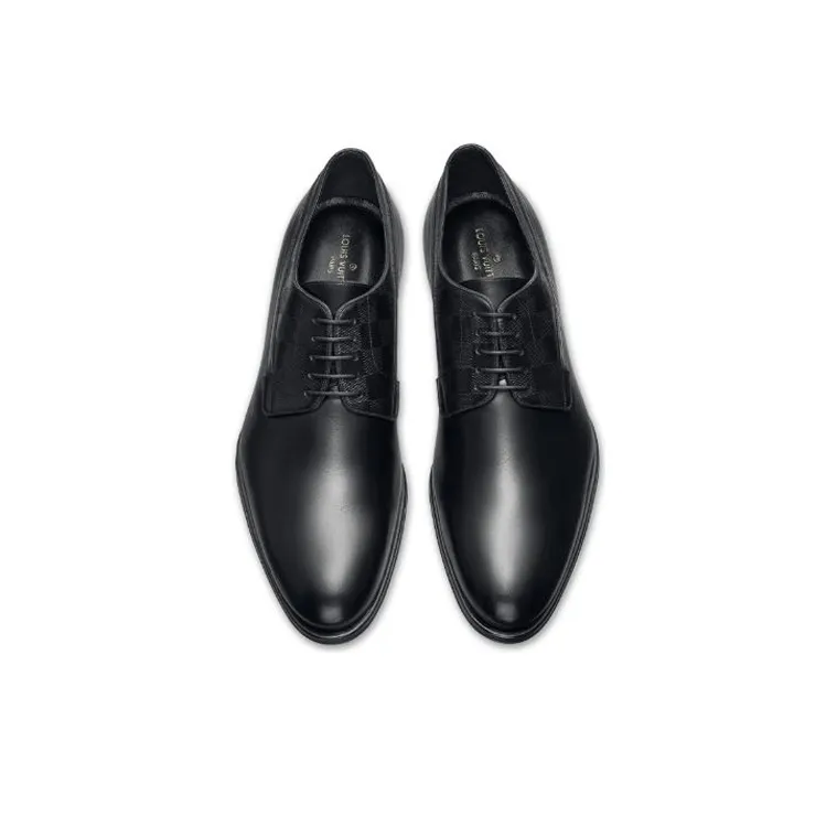 LOUIS VUITTON Haussmann Derby Shoes 'Black'-1