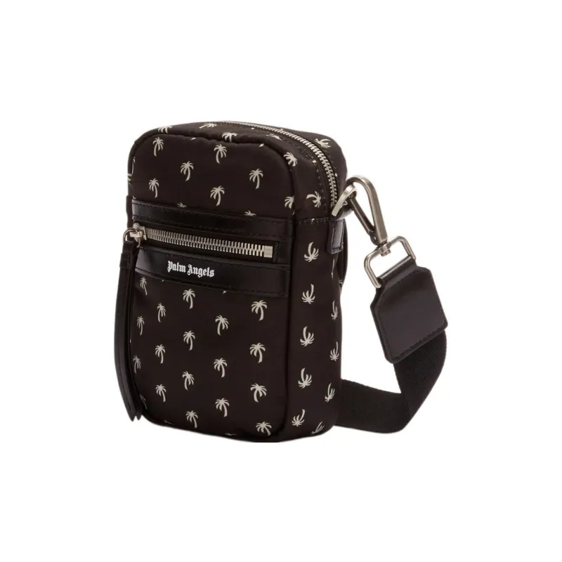 PALM ANGELS Palms Crossbody Bag Mini Black/White-1