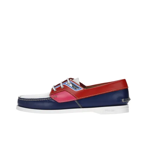 PRADA Men's Casual Shoes Men Low-Top Red Blue