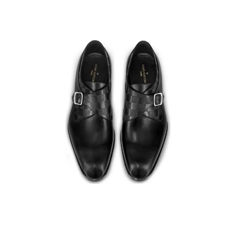 LOUIS VUITTON Haussmann Men's Casual Shoes Men Low-Top Black-4