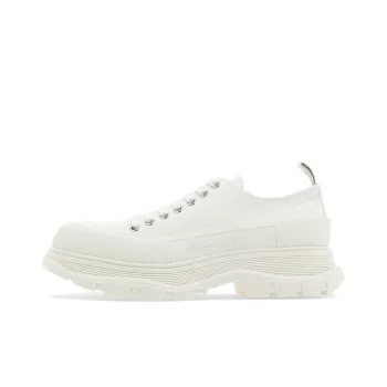 Alexander McQueen Tread Slick Low Lace Up Shoes 'White'