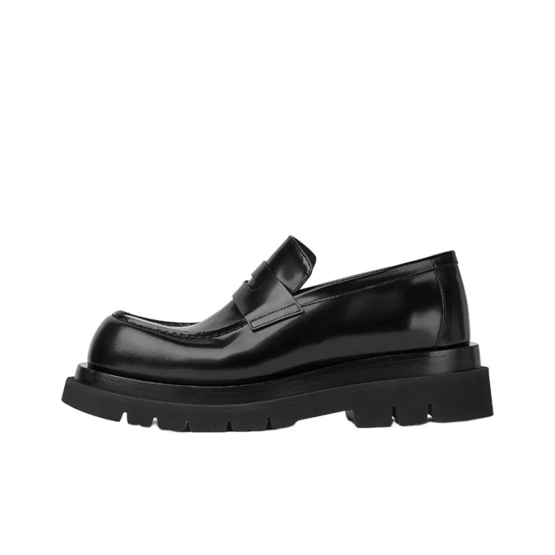 Bottega Veneta Lug Loafers Men's Black-0