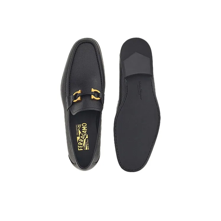 FERRAGAMO GANCINI Casual Shoes Men's Black-4