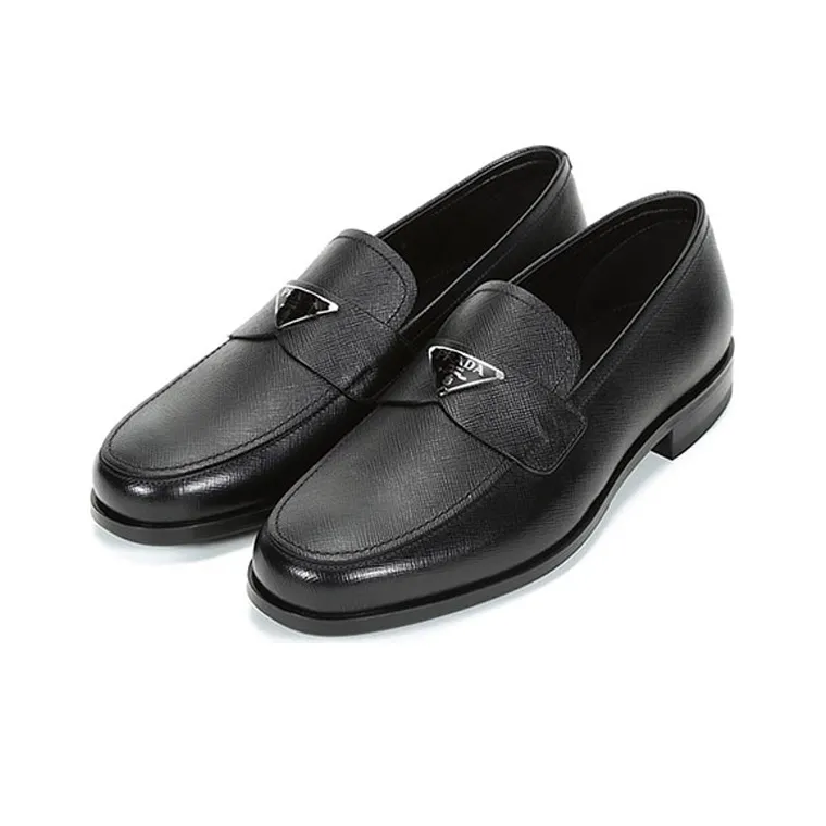 PRADA Saffiano Leather Loafers-2