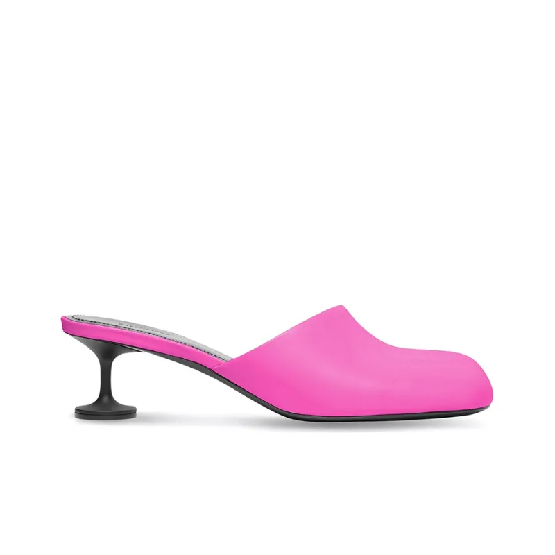 Balenciaga Lady 50mm Mule Pink Leather Women's-1