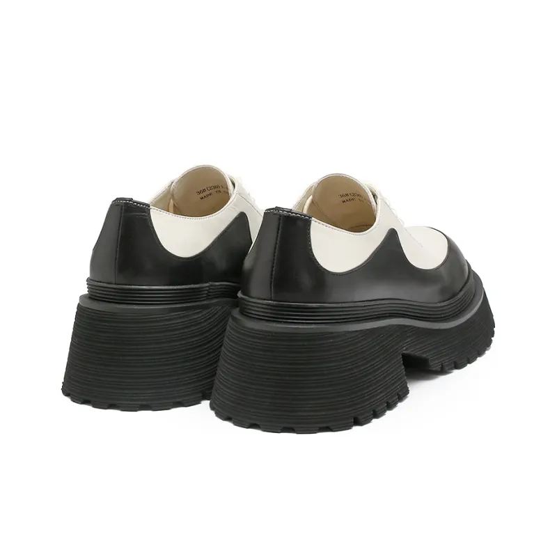 CERRUTI 1881 Platform Shoes Women's Beige Black-3